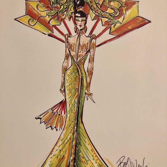 🔥1998 Vintage Bob Mackie Fantasy Goddess of Asia Barbie Limited Edition NRFB🔥 - Picture 6 of 16